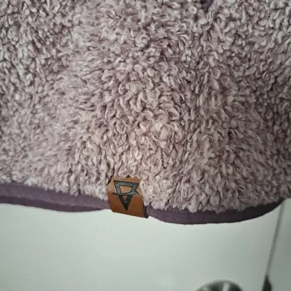 LIV Outdoor Sherpa Pullover Fleece Purple Women's Large - Picture 3 of 6